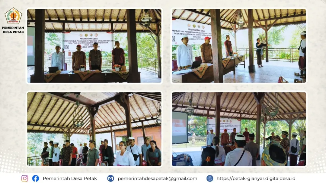 Foto berita Desa Petak: Musyawarah Desa Pengesahan RKP Desa 2026 dan DU-RKP 2027 Serta Perubahan APBD Reguler Tahun Anggaran 2025 1